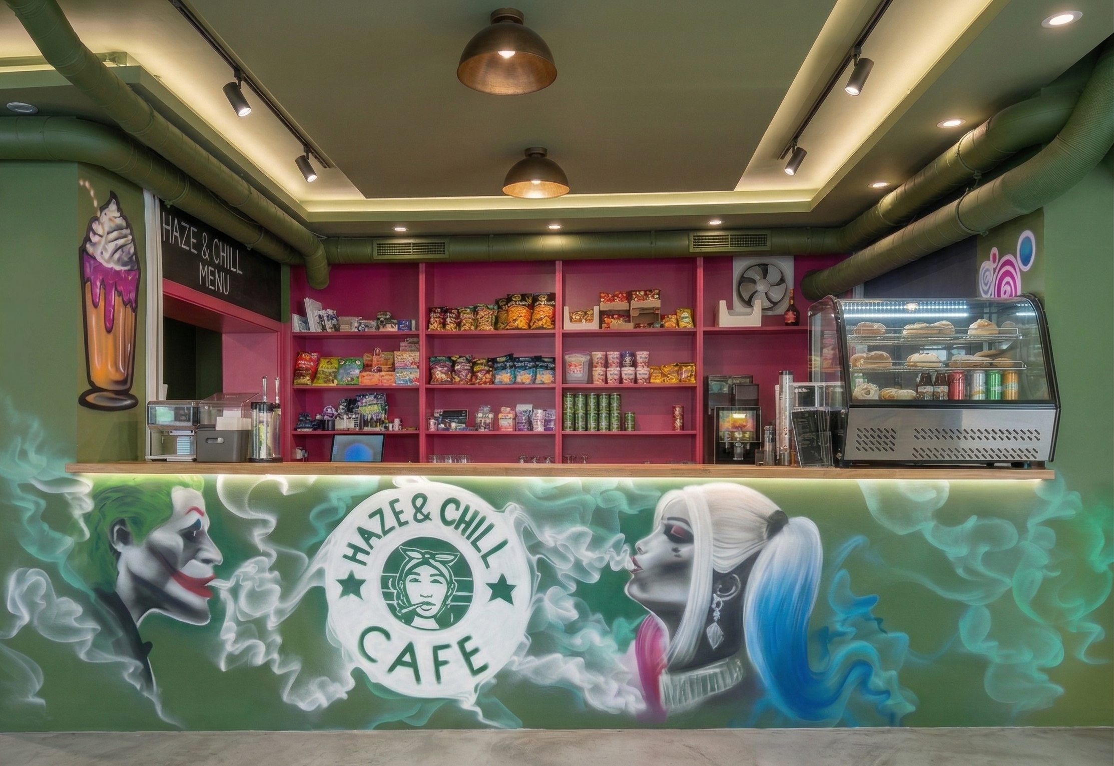 Detail aus dem Innenraum bei Haze and Chill in Kassel